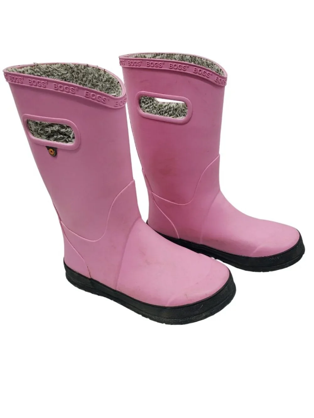 BOGS Pink Girls Boots Fleece Lined Youth Kids Size 3